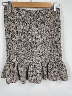 Vero Moda Women's Hollo High Waisted Smock Skirt in‎ Black Size S NWT